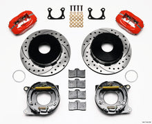 गैलरी व्यूवर में इमेज लोड करें, Wilwood Forged Dynalite P/S Park Brake Kit Drilled Red Big Ford 2.36in Offset Currie Blank