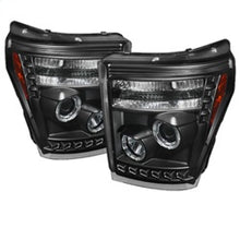 गैलरी व्यूवर में इमेज लोड करें, Spyder Ford Super Duty 11-15 Projector Headlights CCFL Halo DRL Blk Low 9006 PRO-YD-FS11-CCFL-BK
