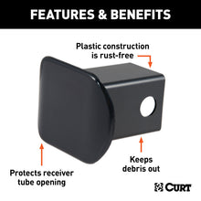 Load image into Gallery viewer, Curt 2in Black Plastic Hitch Tube Cover