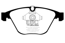 गैलरी व्यूवर में इमेज लोड करें, EBC 08-10 BMW M3 4.0 (E90) Redstuff Front Brake Pads