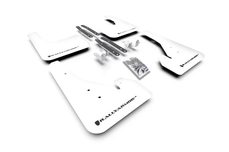 Rally Armor 2019-20 Toyota Corolla White UR Mud Flap Black Logo