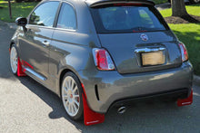 Carica l'immagine nel visualizzatore di Gallery, Rally Armor 12+ Fiat 500 (Pop/Sport/Lounge/Abarth) Red Mud Flap w/ White Logo