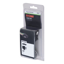 Load image into Gallery viewer, Curt 4-Way Flat Connector Socket w/60in Wires (Vehicle Side Packaged)