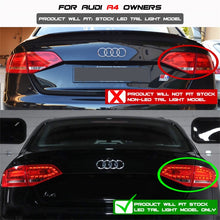 Carica l&#39;immagine nel visualizzatore di Gallery, Spyder Audi A4 09-12 4Dr LED Tail Lights LED Model Only - Red Clear ALT-YD-AA409-L-LED-RC