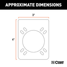 Load image into Gallery viewer, Curt Connector Mounting Brackets for 7-Way RV Blade (Black 12-Pack)