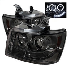 Charger l&#39;image dans la galerie, Spyder Chevy Suburban 1500 07-14 Projector Headlights LED Halo LED Smke PRO-YD-CSUB07-HL-SM