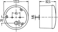 Cargar imagen en el visor de la galería, Hella Universal Clear Lens 4169 Series Back Up Light