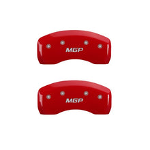Carica l&#39;immagine nel visualizzatore di Gallery, MGP 2 Caliper Covers Engraved Rear MGP Red Finish Silver Characters 2007 Acura RL