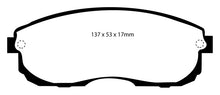 Carica l&#39;immagine nel visualizzatore di Gallery, EBC 99-01 Infiniti G20 2.0 Redstuff Front Brake Pads