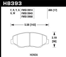 Laden Sie das Bild in den Galerie-Viewer, Hawk 89/03-17 Honda Accord HPS 5.0 Front Brake Pads