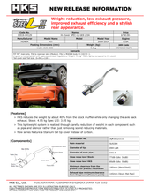 Carica l&#39;immagine nel visualizzatore di Gallery, HKS Hi-Power Muffler SPEC-L2 GE8 L15A HONDA