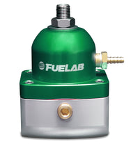 Carica l'immagine nel visualizzatore di Gallery, Fuelab 515 Carb Adjustable FPR 4-12 PSI (2) -10AN In (1) -6AN Return - Green