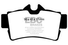 Carica l&#39;immagine nel visualizzatore di Gallery, EBC 94-98 Ford Mustang 3.8 Yellowstuff Rear Brake Pads