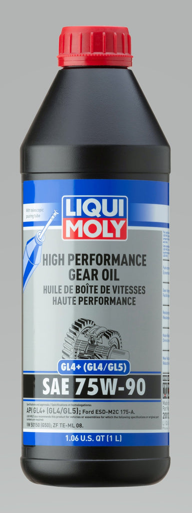 LIQUI MOLY 1L High Performance Gear Oil (GL4+) SAE 75W90 - Single
