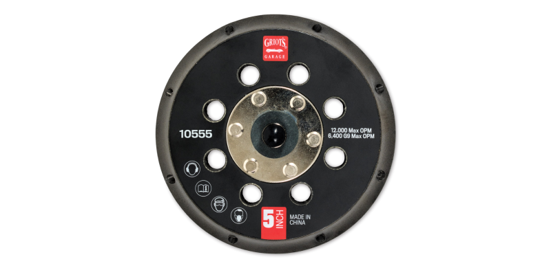 Griots Garage 5in Vented Orbital Backing Plate (G9) - Single