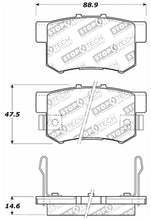 Carica l&#39;immagine nel visualizzatore di Gallery, StopTech Street Touring 00-09 Honda S2000 / 92-07 Accord / 04-10 TSX Rear Brake Pads