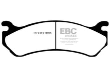 Carica l&#39;immagine nel visualizzatore di Gallery, EBC 02 Cadillac Escalade 5.3 (Akebono rear caliper) Extra Duty Front Brake Pads