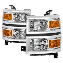 Laden Sie das Bild in den Galerie-Viewer, Spyder Chevrolet Silverado 1500 14-15 (Non-HD) OEM Style Headlights - Chrome HD-JH-CS14-AM-C