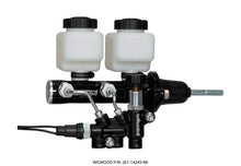 Carica l&#39;immagine nel visualizzatore di Gallery, Wilwood Tandem Remote M/C Kit w L/H Brkt &amp; Prop Valve - 7/8in Bore Black-W/Pushrod