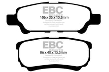 Cargar imagen en el visor de la galería, EBC 11-14 Chrysler 200 2.4 Yellowstuff Rear Brake Pads