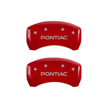 Charger l&#39;image dans la galerie, MGP 4 Caliper Covers Engraved Front Pontiac Engraved Rear GXP Black finish silver ch