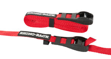 गैलरी व्यूवर में इमेज लोड करें, Rhino-Rack Rapid Tie Down Straps w/Buckle Protector - 4.5m/15ft - Pair - Red