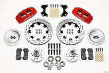 गैलरी व्यूवर में इमेज लोड करें, Wilwood Dynapro 6 Front Hub Kit 12.19in Drilled Red WWE ProSpindle