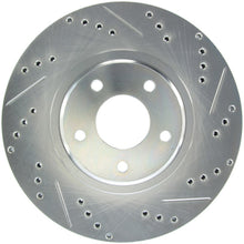 Laden Sie das Bild in den Galerie-Viewer, StopTech Select Sport Select Sport Nissan Slotted and Drilled Left Front Rotor