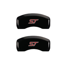 Charger l&#39;image dans la galerie, MGP 4 Caliper Covers Engraved Front &amp; Rear No bolts/ST Black finish silver ch