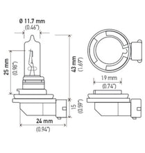 गैलरी व्यूवर में इमेज लोड करें, Hella Bulb H9 12V 65W PGJ19-5 T4
