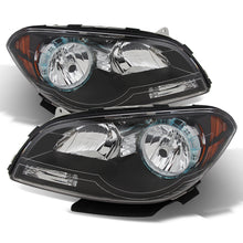 Carica l&#39;immagine nel visualizzatore di Gallery, Xtune Chevy Malibu 2008-2012 Crystal Headlights Black HD-JH-CMA08-AM-BK