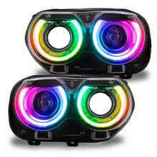 Carica l'immagine nel visualizzatore di Gallery, Oracle 15-21 Dodge Challenger RGB+W Headlight DRL Upgrade Kit - ColorSHIFT+W