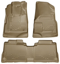Carica l'immagine nel visualizzatore di Gallery, Husky Liners 09-12 Ford Escape/Mazda Tribute (Base/Hybrid) WeatherBeater Combo Tan Floor Liners