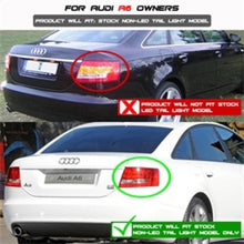 Carica l&#39;immagine nel visualizzatore di Gallery, Spyder Audi A6 05-08 4Dr Sedan Light Bar LED Tail Lights Smke ALT-YD-AA605-LBLED-SM