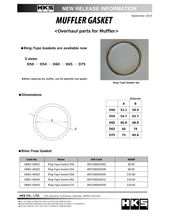 Carica l&#39;immagine nel visualizzatore di Gallery, HKS Muffler Gasket 75mm ID 83.8mm OD