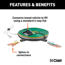 गैलरी व्यूवर में इमेज लोड करें, Curt Universal Splice-In Towed-Vehicle RV Harness for Dinghy Towing