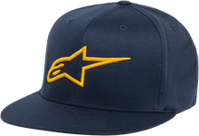 Load image into Gallery viewer, ALPINESTARS Ageless Flat Bill Hat - Navy/Gold - Large/XL 1035810157059LX