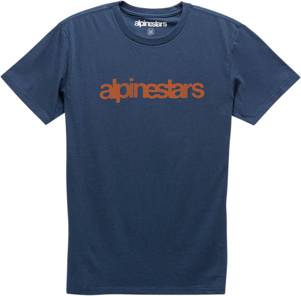ALPINESTARS Heritage Word T-Shirt - Navy/Red - Large 1210730067030L