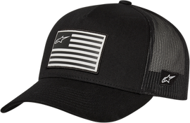 ALPINESTARS Flag Hat - Snapback - Black/Black - One Size 1211810131010OS