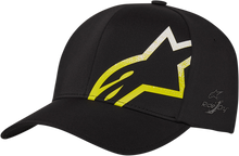Cargar imagen en el visor de la galería, ALPINESTARS Corporate Shift Comet Hat - Black/Hi-Vis Yellow - Large/XL 1211810011055LX