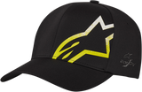 ALPINESTARS Corporate Shift Comet Hat - Black/Hi-Vis Yellow - Large/XL 1211810011055LX