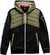 Load image into Gallery viewer, ALPINESTARS Alltime Hybrid Jacket - Black/Olive - 2XL 12111100210672X