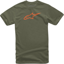 Load image into Gallery viewer, ALPINESTARS Ageless T-Shirt - Military/Orange - 2XL 10327203069402X