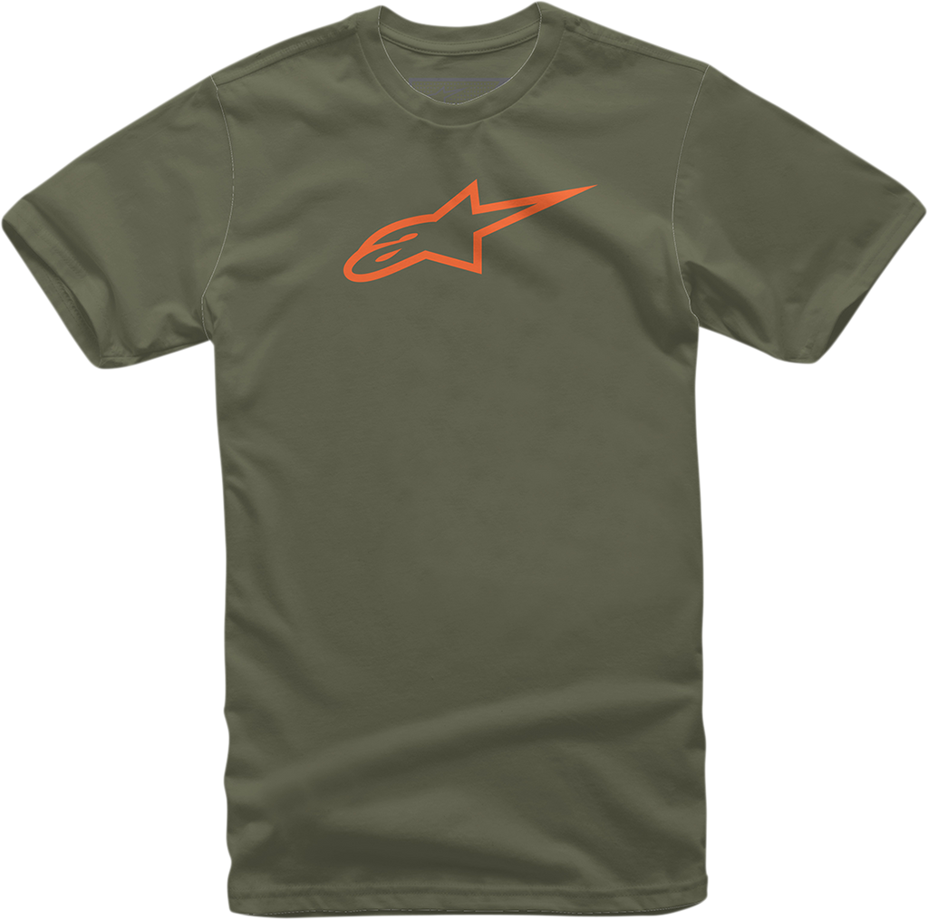 ALPINESTARS Ageless T-Shirt - Military/Orange - Medium 1032720306940M