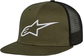 ALPINESTARS Corporate Trucker Hat - Military/Black - One Size 1025810036910OS