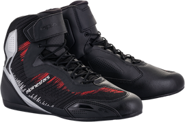 ALPINESTARS Faster-3 Rideknit Shoes - Black/Silver/Red - US 11 2510319193011