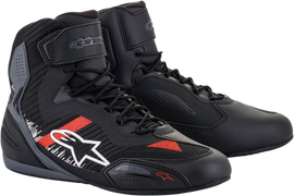 ALPINESTARS Faster-3 Rideknit Shoes - Black/Gray/Red - US 9.5 2510319116595