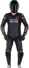 गैलरी व्यूवर में इमेज लोड करें, ALPINESTARS GP Force Chaser 1-Piece Leather Suit - Black/Red Fluorescent - US 54 / EU 64 3150321-1030-64