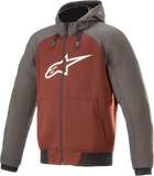 ALPINESTARS Chrome Hoodie - Gray/Burnt Orange - XL 4200918-9134-XL