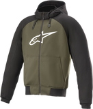 ALPINESTARS Chrome Hoodie - Black/Green - Large 4200918-1681-L